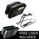 Saddlebag 6x9 Speaker Lid With Conversion Kit Fit For Harley Softail Fatboy 84-17