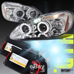 Slim HID Conversion Kit+Fit Toyota 2003-2008 Corolla Clear Projector Headlights