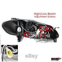 Slim HID Conversion Kit+Fit Toyota 2003-2008 Corolla Clear Projector Headlights