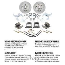 Speedway 11 Inch Disc Brake Conversion Kit, Fits Ford Cars 1954-56