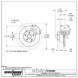Speedway 11 Inch Disc Brake Conversion Kit, Fits Ford Cars 1954-56