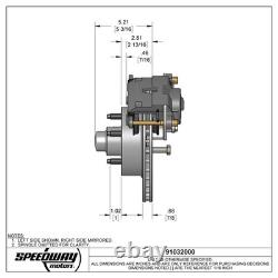 Speedway 11 Inch Disc Brake Conversion Kit, Fits Ford Cars 1954-56
