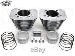 Sportster Conversion Kit 883 to 1200 Silver Cylinders 9.51 Pistons fits 2004-UP