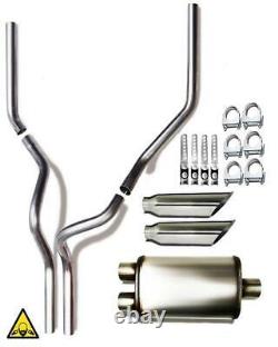 Stainless Steel Dual Conversion Performance Exhaust Kit fits Dodge Ram 94 04