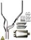 Stainless Steel Dual Pipes Conversion Kit Fits 2012 F150 F250 Trucks