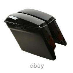 Stretched Saddlebags Black Conversion Kit Fits For Harley Softail Heritage 84-17