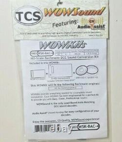 TCS WOW Kit 1903 WSK-BAC-4 Complete Sound Conversion Fits Bachmann Steam 4-4-0