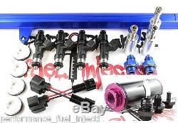 Top Feed Fuel Rail & BOSCH 650cc Fuel Injectors & Filter FITS NISSAN SR20DET S13