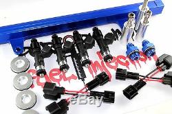 Top Feed Fuel Rail & BOSCH 650cc Fuel Injectors & Filter FITS NISSAN SR20DET S13