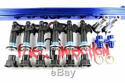 Top Feed Fuel Rail & Filter & 850cc DEKA Fuel Injectors FITS Nissan RB25DET RB25