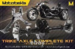 Trike Axle Conversion Kit & Swing Arm For Harley Softail Models Fits 1984-1999
