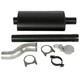 Underhood Muffler Conversion Kit Fits John Deere 2840 2940 2950 2955 3055 3150