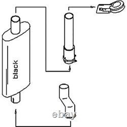 Underhood Muffler Conversion Kit Fits John Deere 2840 2940 2950 2955 3055 3150