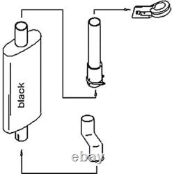 Underhood Muffler Conversion Kit Fits John Deere 2840 2940 2950 2955 3055 3150 Underhood Muffler Conversion Kit Fits John Deere 2840 2940 2950 2955 3055 3150