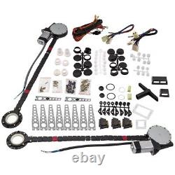 Universal Electric Power Window Lift Regulator Conversion Set Fit 2 Door Vehicle