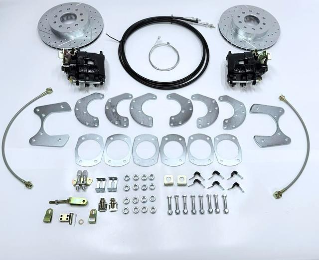 Universal Rear End Disc Brake Conversion Kit Black Fits Ford 9 Inch