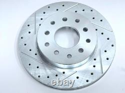 Universal Rear End Disc Brake Conversion Kit RED Fits Ford 9 Inch Slotted
