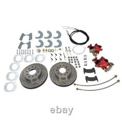 Universal Rear-End Disc Brake Conversion Kit Red Fits For Ford 9 Inch New