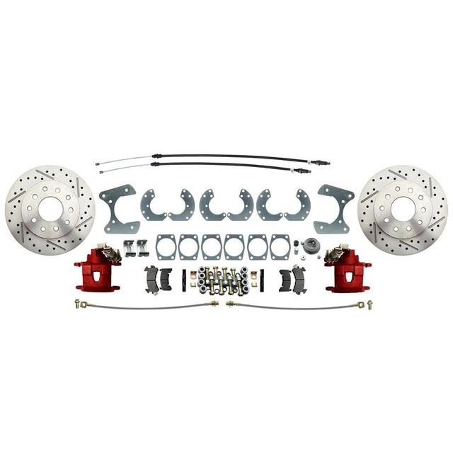 Universal Rear-end Disc Brake Conversion Kit, Red, Fits Ford 9 Inch