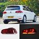 Vland Led Red Clear Tail Lights Fit For 2010-2014 Vw Golf6 Mk6 Rear Tail Light