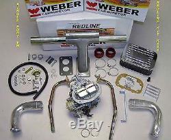 VW Bug Bus Weber conversion kit for single port heads fits Type1 Beetle & Type2