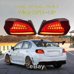 Vland Tail lights Assembly Fit 2015-2020 Subaru WRX / STI LED Signal Lamp Pair