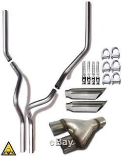 Y-PIPE Dual pipe conversion exhaust kit fits Ford F-series trucks 2004 2008